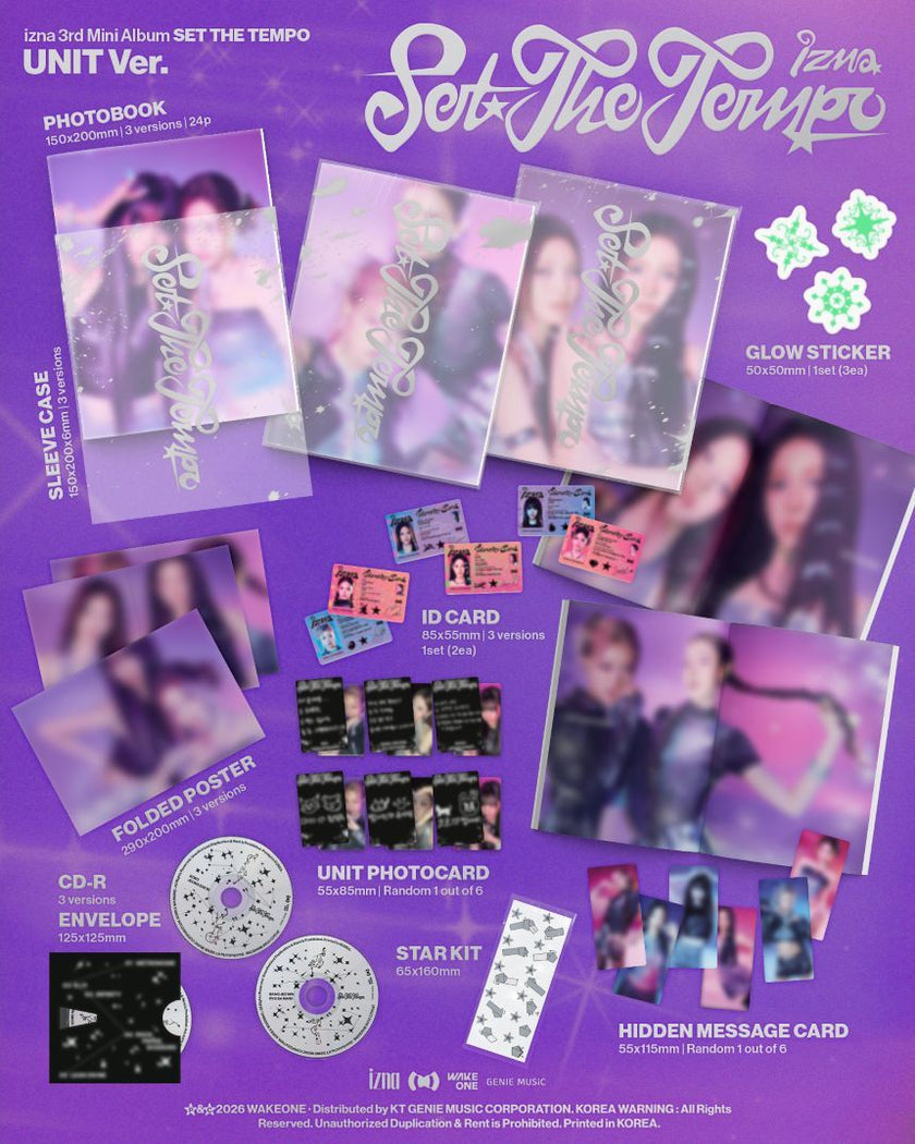 izna - SET THE TEMPO - 3rd Mini Album (UNIT Ver.)