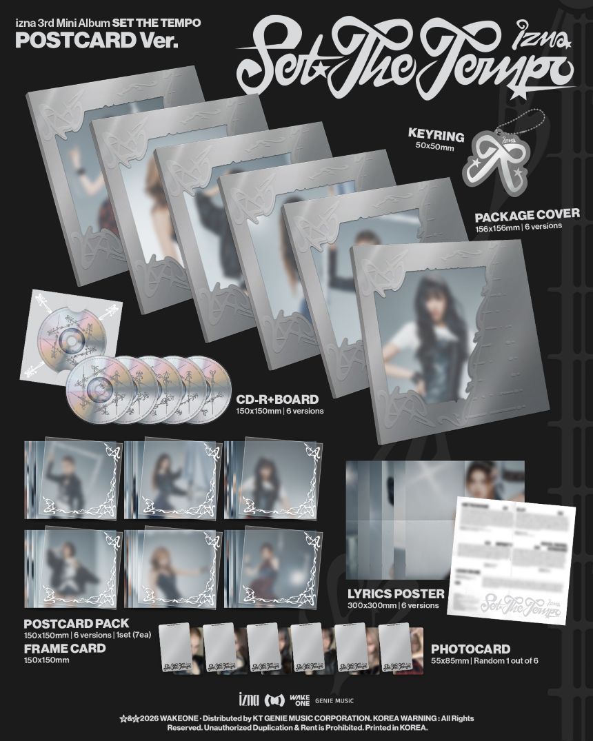 izna - SET THE TEMPO - 3rd Mini Album (POSTCARD Ver.)