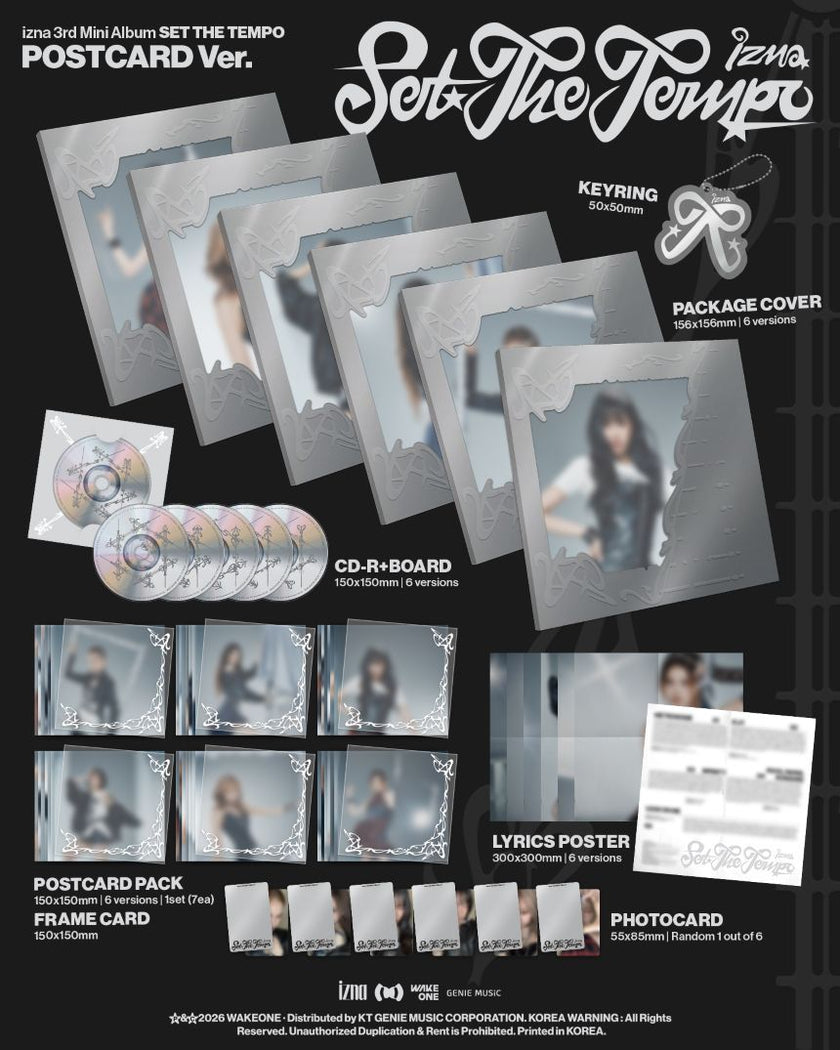 izna - SET THE TEMPO - 3rd Mini Album (POSTCARD Ver.)