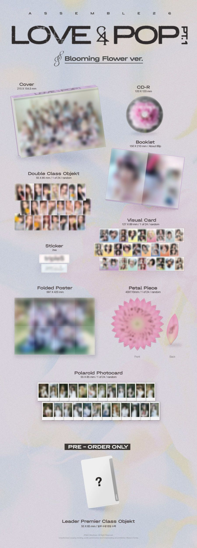 tripleS - LOVE&POP pt.1 - Album (A VER. / B VER.)