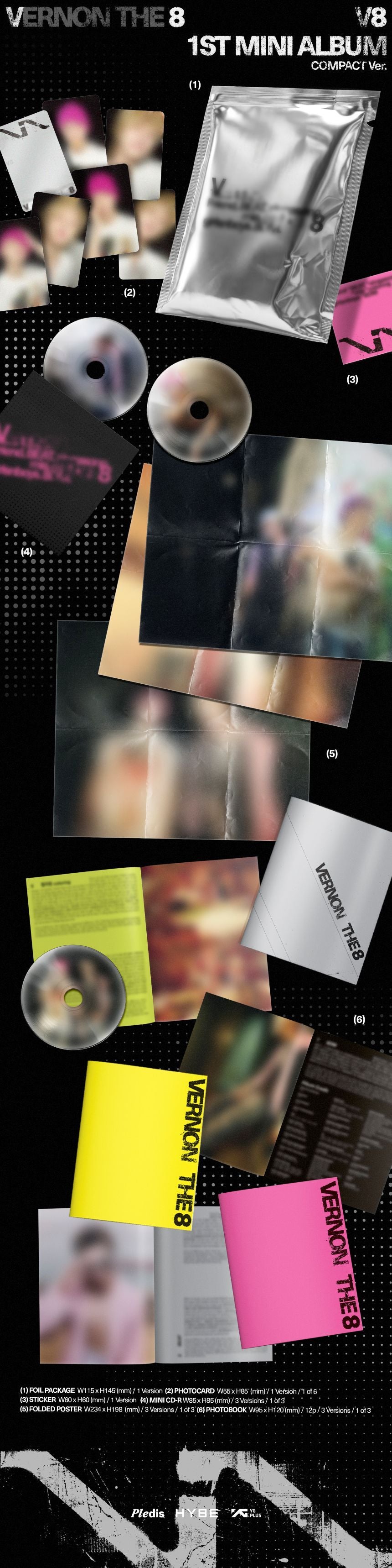 V8 (SEVENTEEN) - V8 - 1st Mini Album (Compact Ver.)