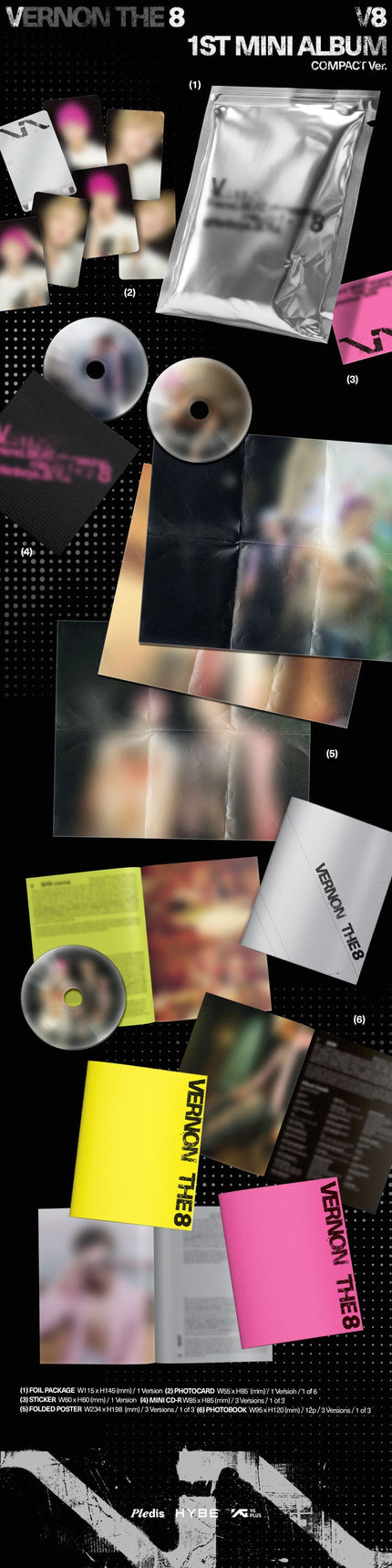 V8 (SEVENTEEN) - V8 - 1st Mini Album (Compact Ver.)