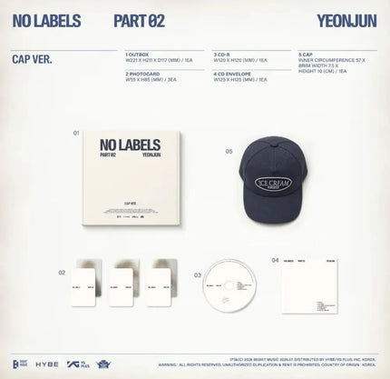 YEONJUN (TXT) - NO LABELS: PART 02 (Cap Ver.)