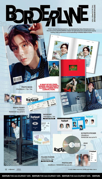 KIHYUN (MONSTA X)  - BORDERLINE - EP (THE 3rd JOURNEY VER.)