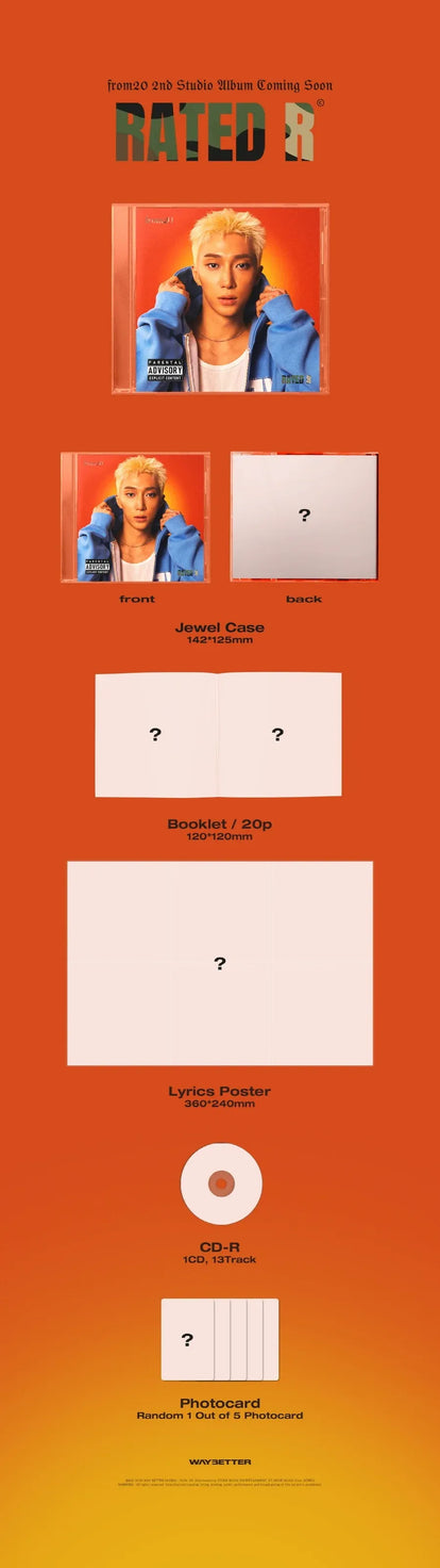 (PRE-ORDER) (SIGNED) from20 - Rated R - 2nd Studio Album - EUROPE SIGNED EVENT