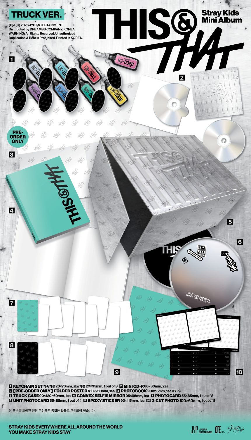 (PRE-ORDER) Stray Kids - THIS & THAT - Mini Album + Fans Shop POB (LIMITED / TRUCK VER.)