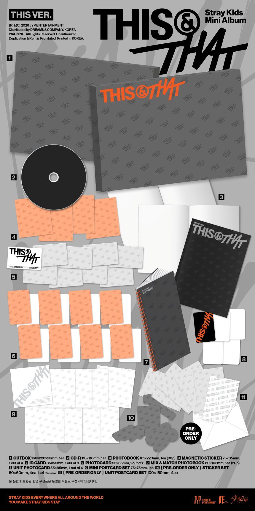 (PRE-ORDER) Stray Kids - THIS & THAT - Mini Album + Applemusic POB (THIS / THAT VER.)