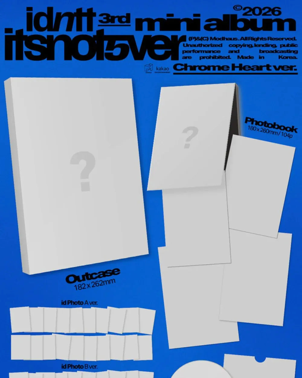 (PRE-ORDER) idntt - itsnotover - 3rd Mini Album