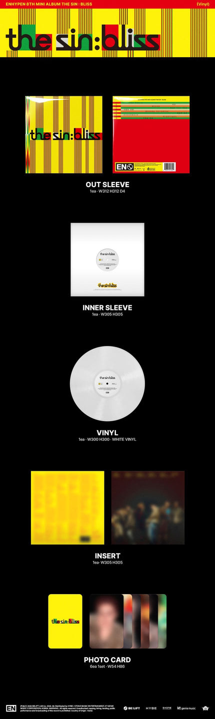 (PRE-ORDER) ENHYPEN - THE SIN : BLISS - Album (Vinyl)