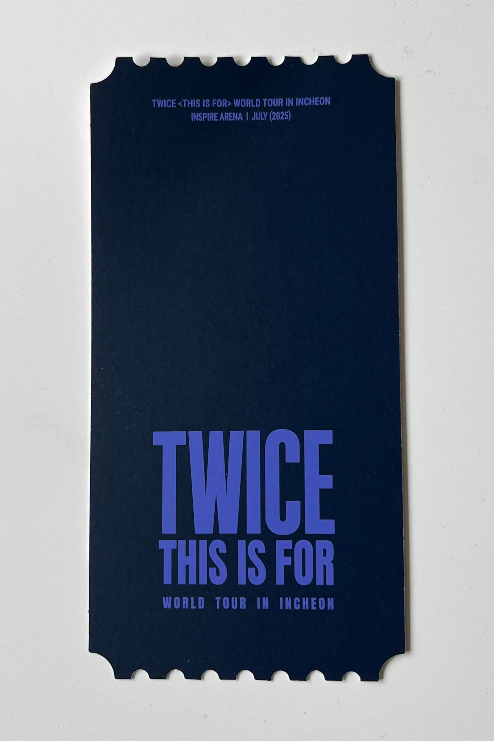 TWICE - THIS IS FOR - World Tour DVD Special Ticket POB