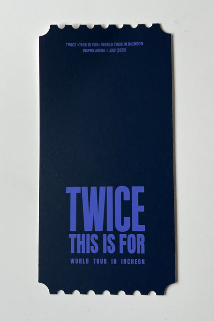 TWICE - THIS IS FOR - World Tour DVD Special Ticket POB
