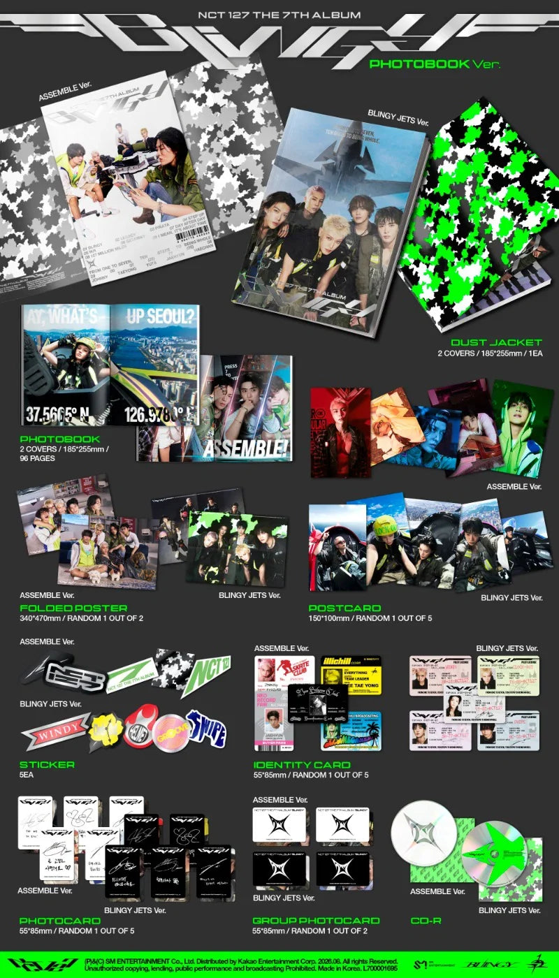 NCT 127 - BLINGY - 7th Album (Photobook Ver.)