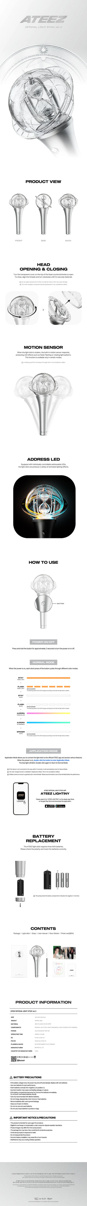 ATEEZ - Official Lightstick Ver. 3