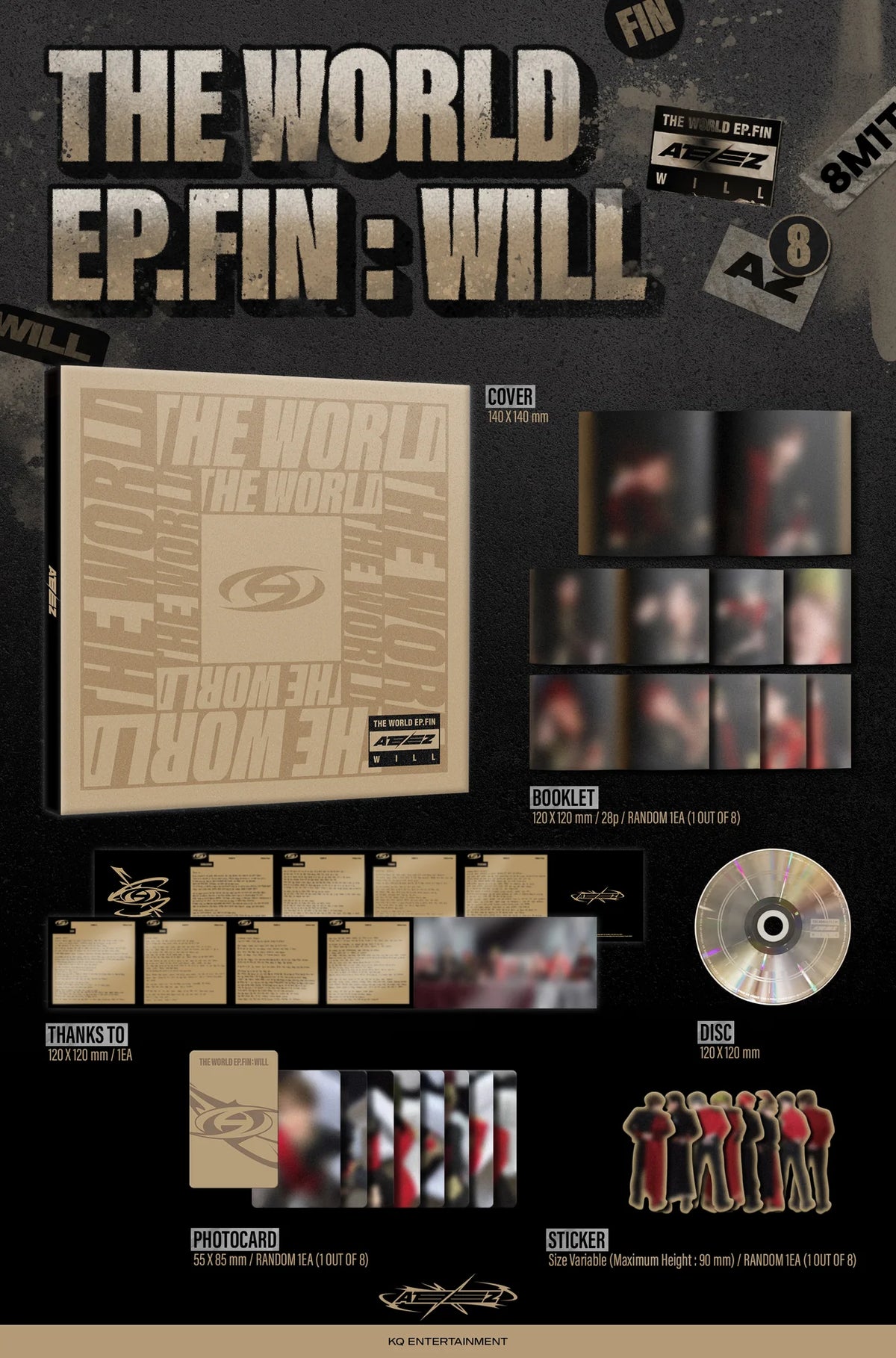 ATEEZ - THE WORLD EP.FIN : WILL - 2nd Full Album (Digipack Ver.)