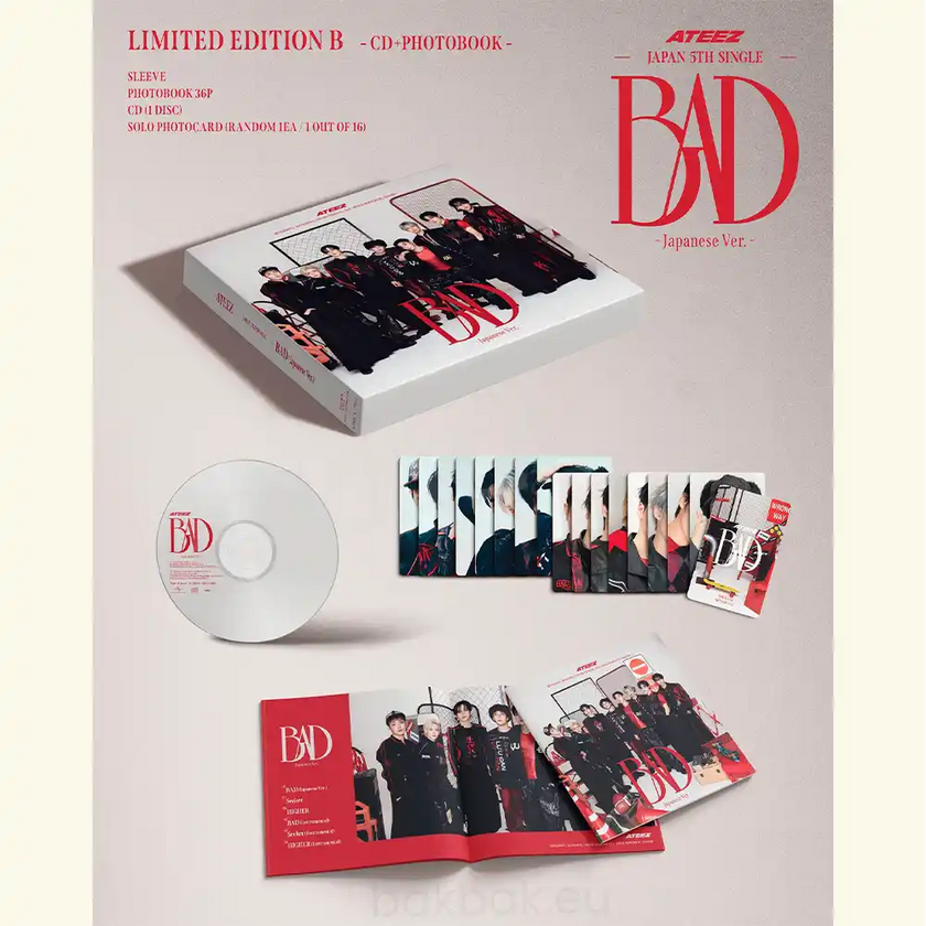 ATEEZ - BAD - 5th Single Japanese Album (Limited B Ver.)