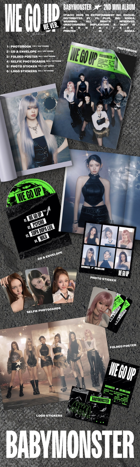 BABYMONSTER - WE GO UP - 2nd Mini Album (PHOTOBOOK Ver.)