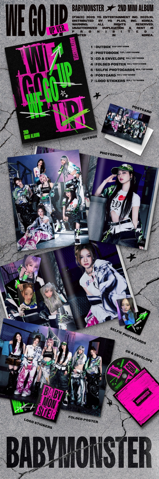 BABYMONSTER - WE GO UP - 2nd Mini Album (PHOTOBOOK Ver.)