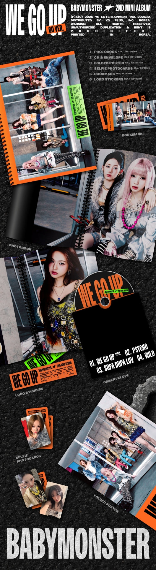 BABYMONSTER - WE GO UP - 2nd Mini Album (PHOTOBOOK Ver.)