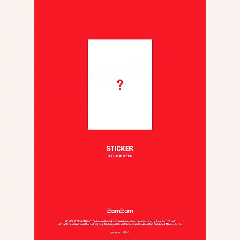 BamBam (GOT7) - Sour & Sweet - 1st Full Album