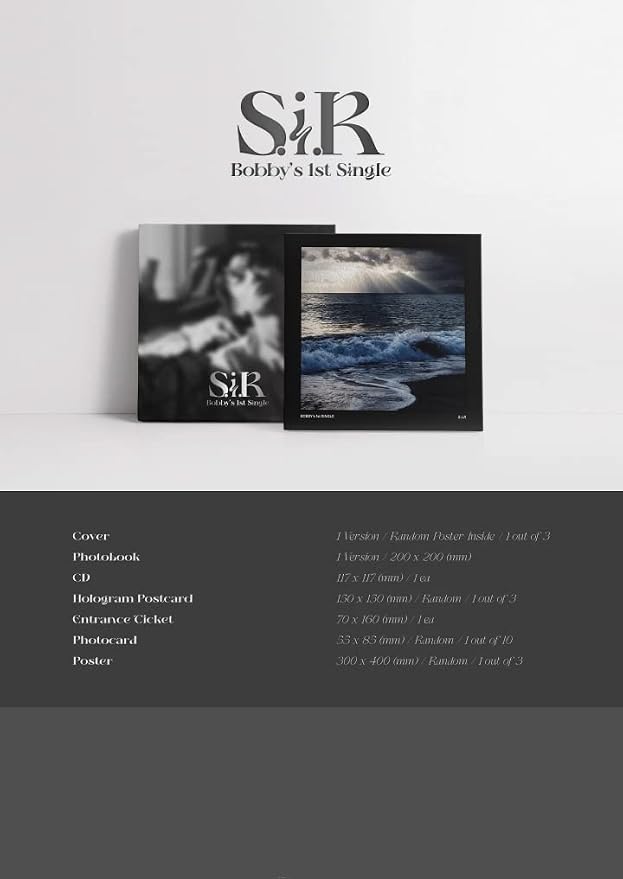 BOBBY (iKON) - S.i.R. - 1st Single Album