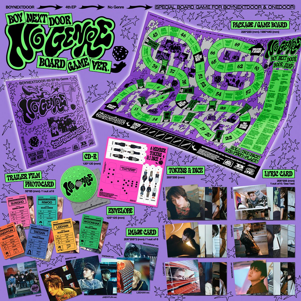 BOYNEXTDOOR - No Genre - 4th EP Album (Board Game Ver.)