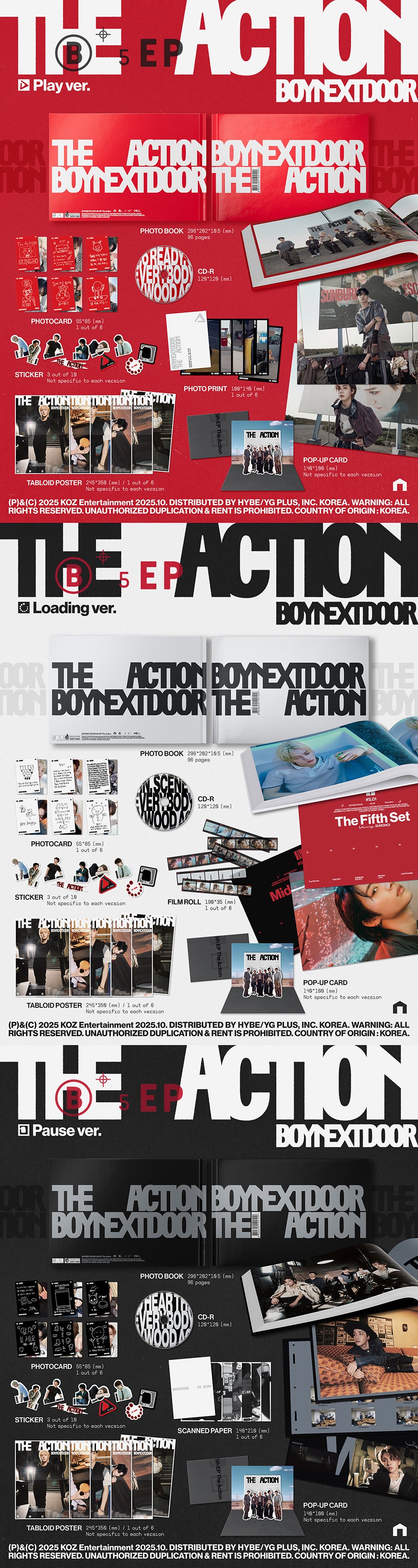 BOYNEXTDOOR - THE ACTION - 5th EP Album
