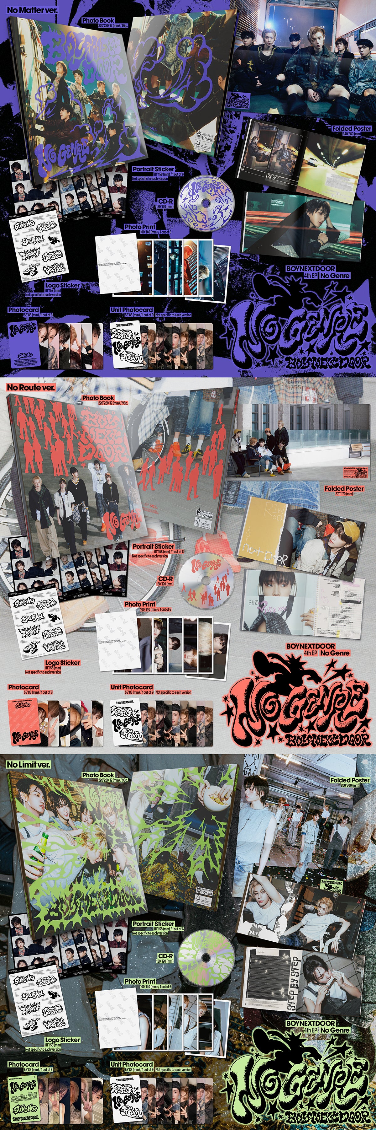 BOYNEXTDOOR - No Genre - 4th EP Album