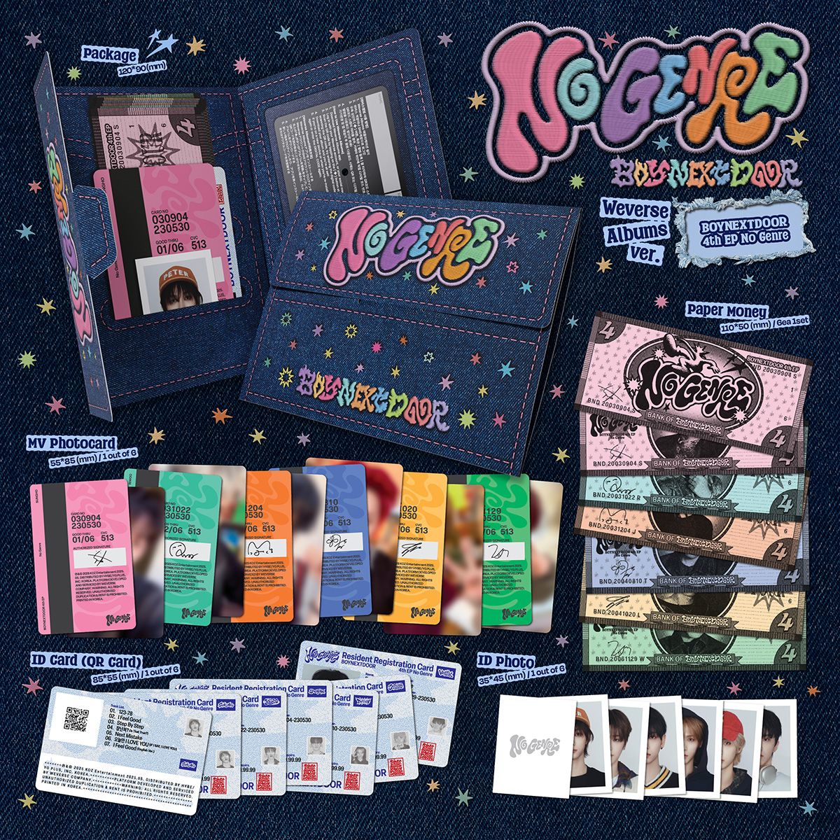 BOYNEXTDOOR - No Genre - 4th EP Album (Weverse Albums Ver.)
