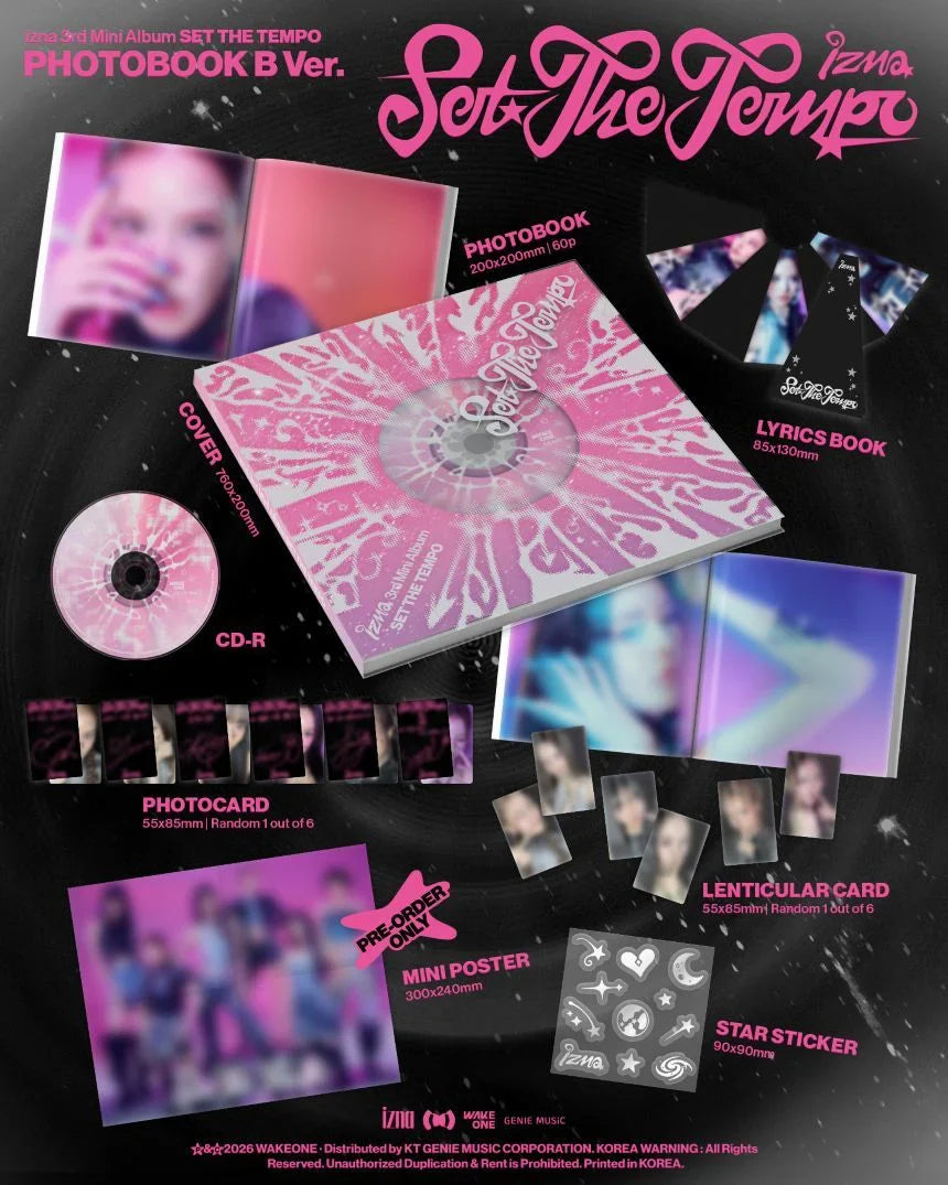 izna - SET THE TEMPO - 3rd Mini Album (PHOTOBOOK Ver.)