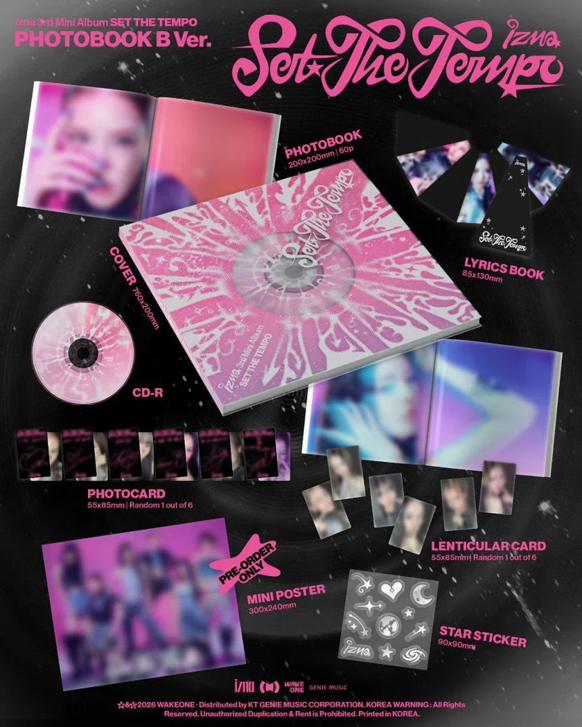 izna - SET THE TEMPO - 3rd Mini Album (PHOTOBOOK Ver.)