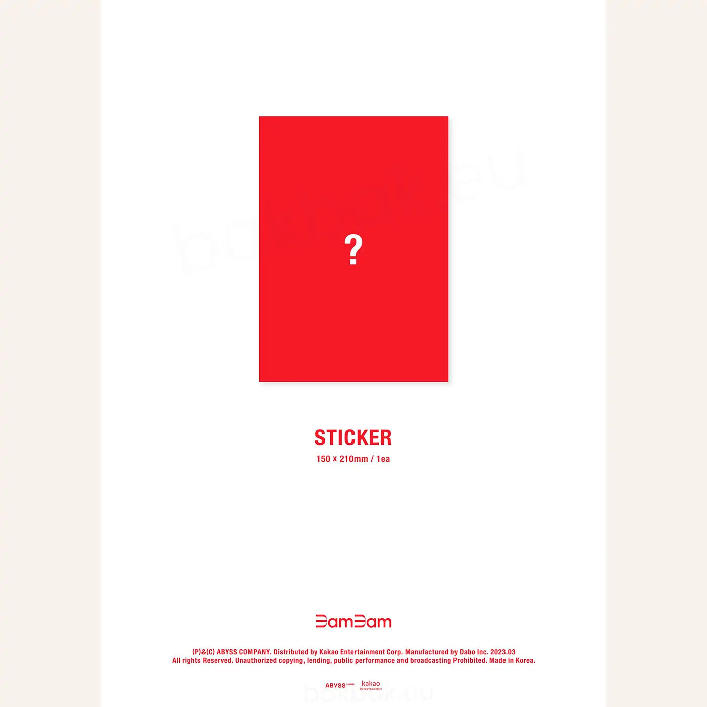 BamBam (GOT7) - Sour & Sweet - 1st Full Album