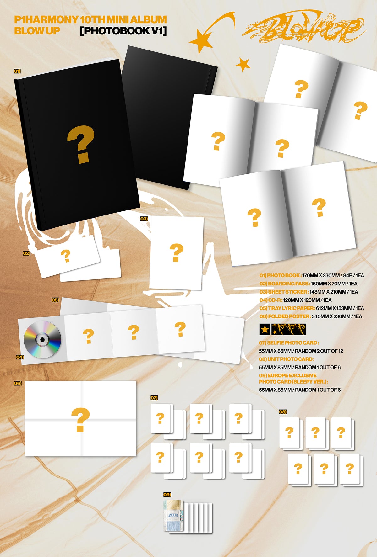 (PRE-ORDER) [Signed] P1Harmony - BLOW UP (Photobook Ver.) - Europe Exclusive