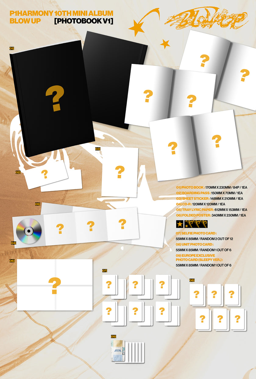 (PRE-ORDER) [Signed] P1Harmony - BLOW UP (Photobook Ver.) - Europe Exclusive