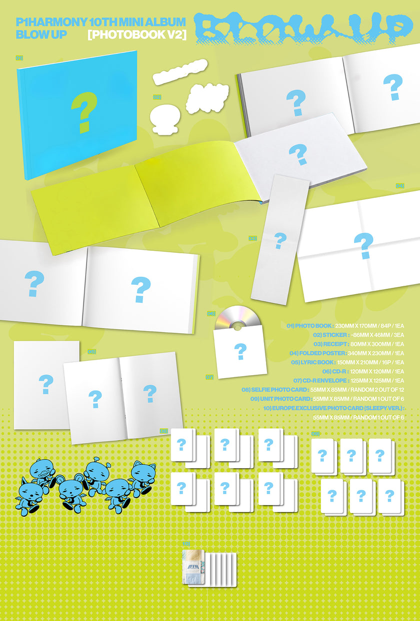 (PRE-ORDER) [Signed] P1Harmony - BLOW UP (Photobook Ver.) - Europe Exclusive