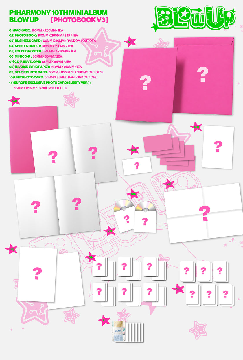 (PRE-ORDER) [Signed] P1Harmony - BLOW UP (Photobook Ver.) - Europe Exclusive
