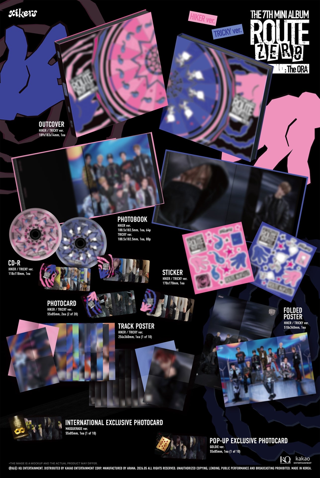 xikers - ROUTE ZERO : The ORA - 7th Mini Album - POP-UP Exclusive
