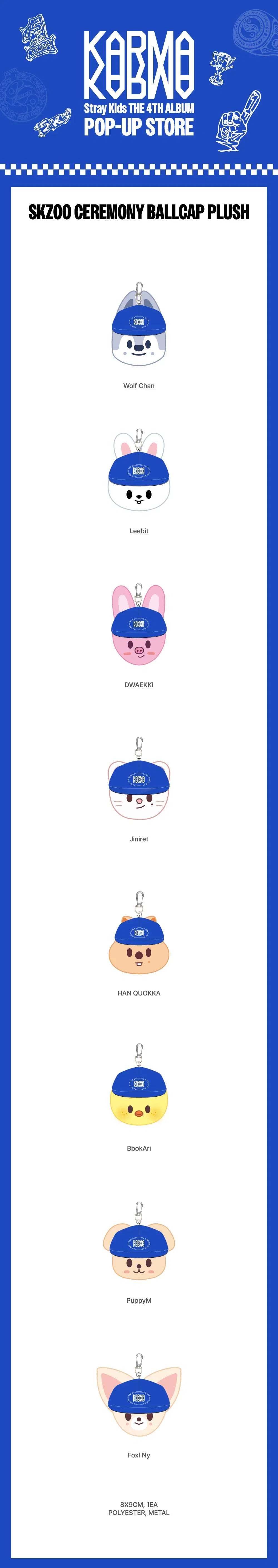 Stray Kids - KARMA Pop-Up Store - Ceremony Ballcap Plush
