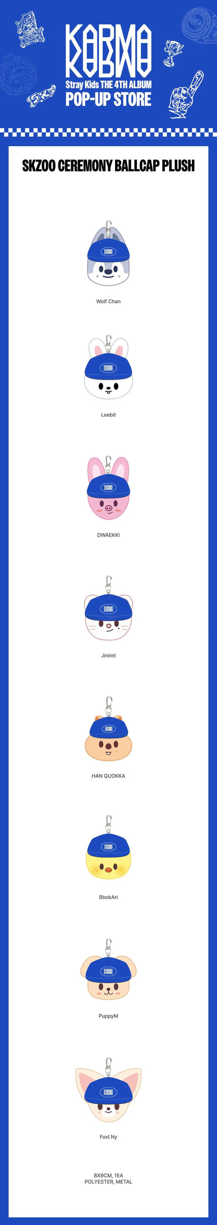 Stray Kids - KARMA Pop-Up Store - Ceremony Ballcap Plush