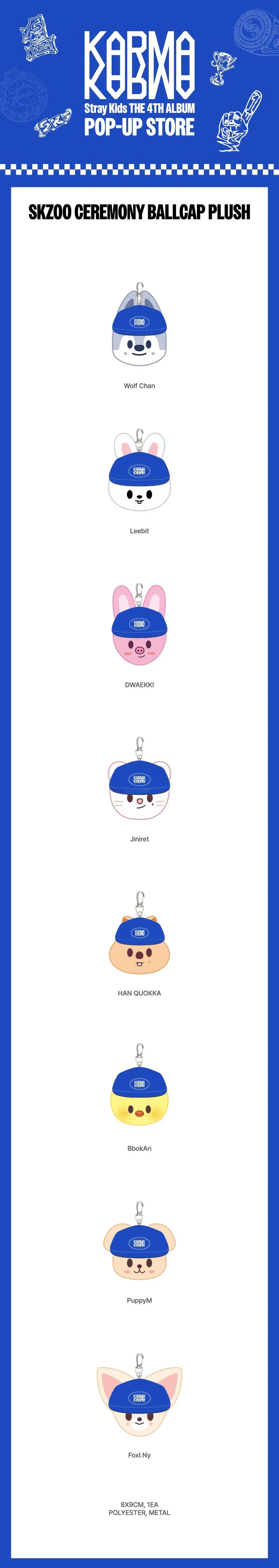 Stray Kids - KARMA Pop-Up Store - Ceremony Ballcap Plush
