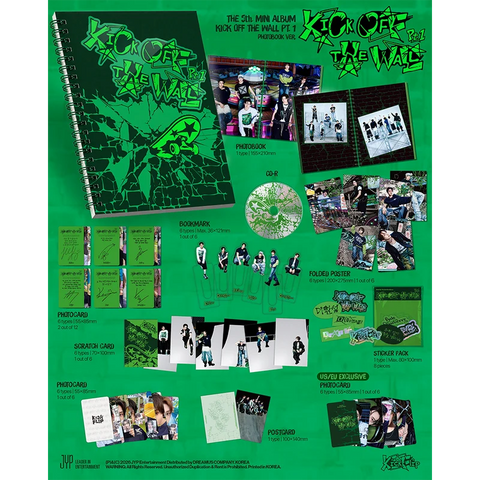 KICKFLIP - KICK OFF THE WALL PT.1 - 5TH MINI ALBUM (PHOTOBOOK VER.)