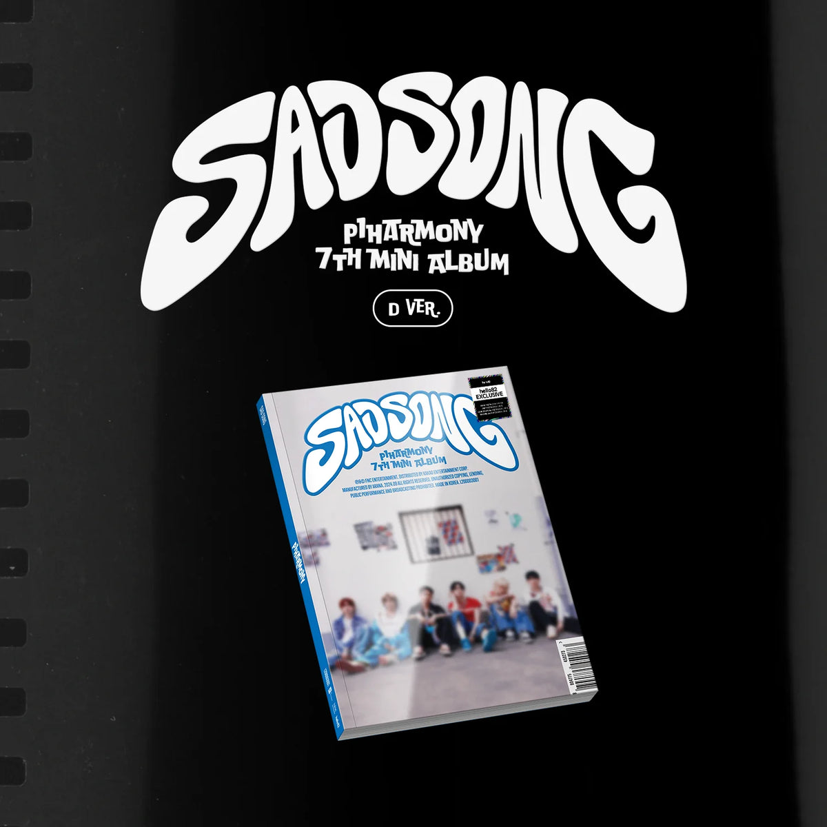 P1Harmony - SAD SONG - Europe POP-UP Exclusive - 7th Mini Album (Photobook)