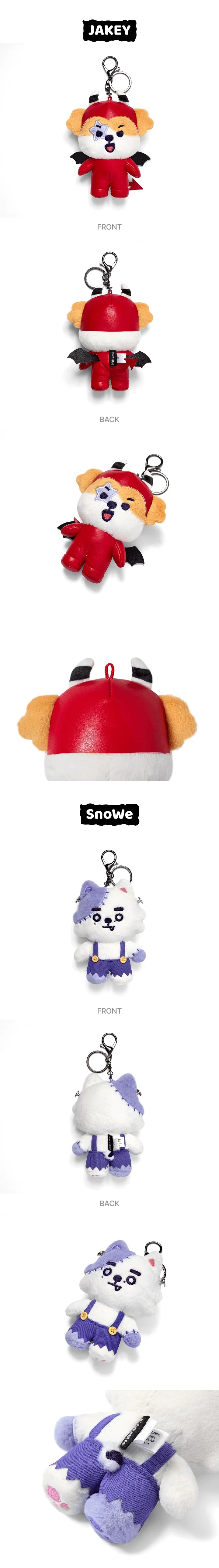 (PRE-ORDER) ENHYPEN - SPOOKY ENCHIN OFFICIAL MD - Plush Keyring