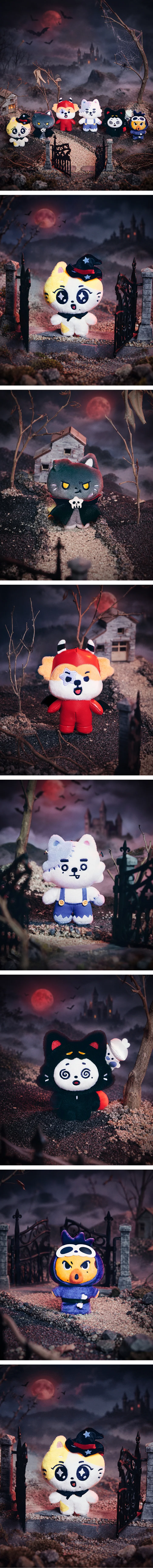 (PRE-ORDER) ENHYPEN - SPOOKY ENCHIN OFFICIAL MD - Plush Keyring