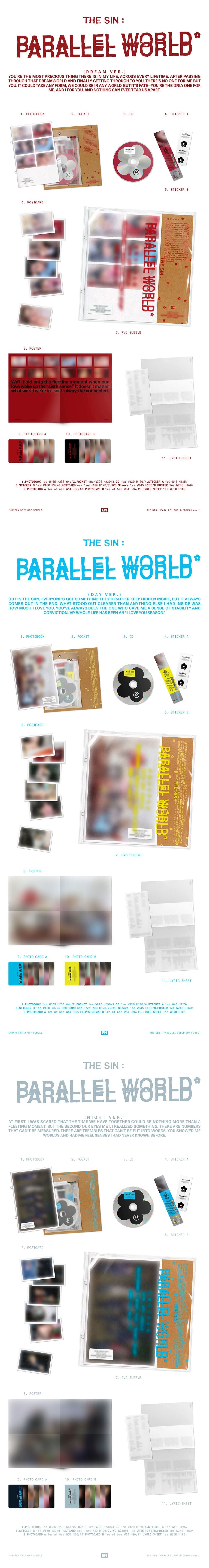 ENHYPEN - THE SIN : PARALLEL WORLD album (photobook ver.)