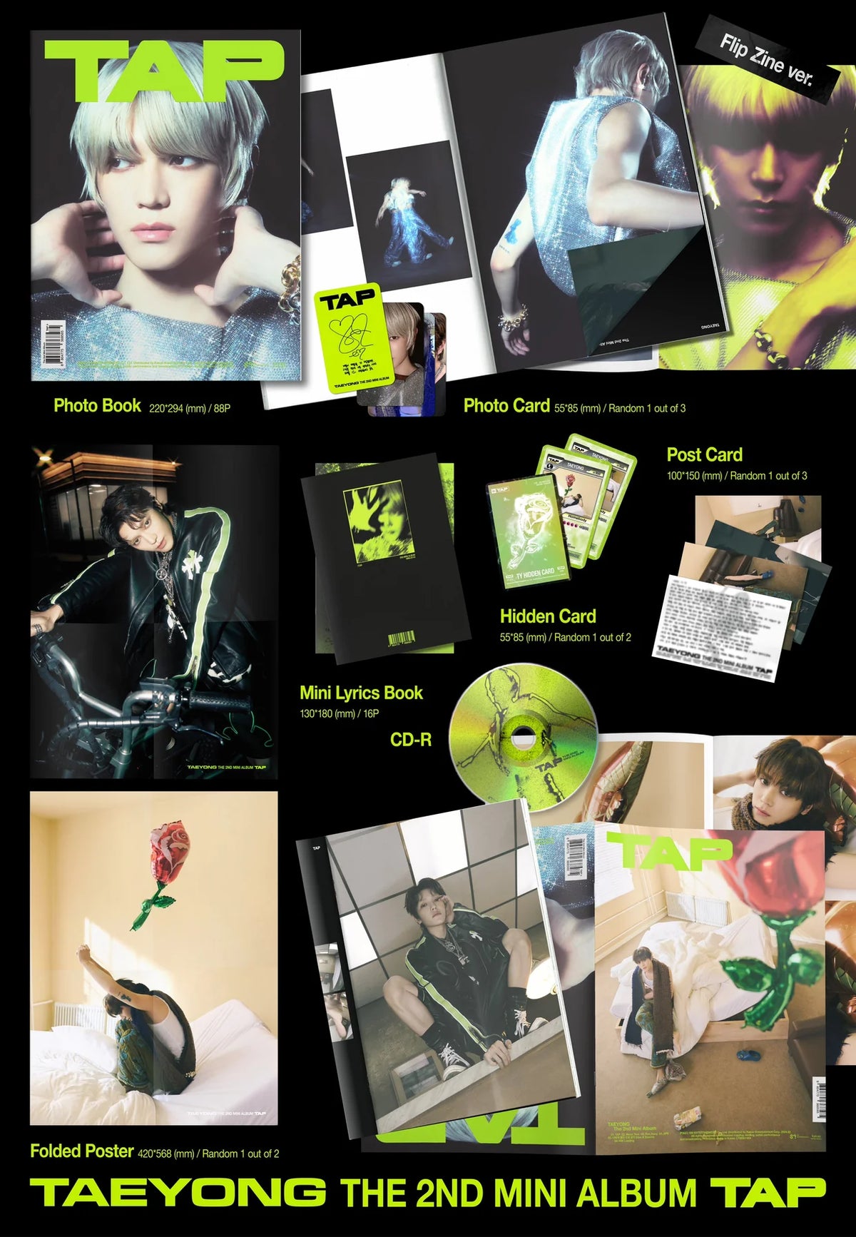 TAEYONG (NCT) - TAP - 2nd Mini Album (Flip Zine Ver.)