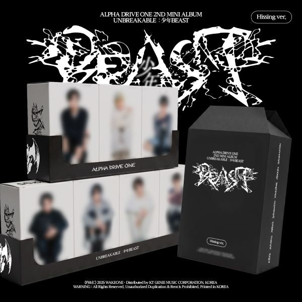 ALPHA DRIVE ONE - 2nd Mini Album + Kpop2gether POB - UNBREAKABLE : BEAST (Hissing Ver. )