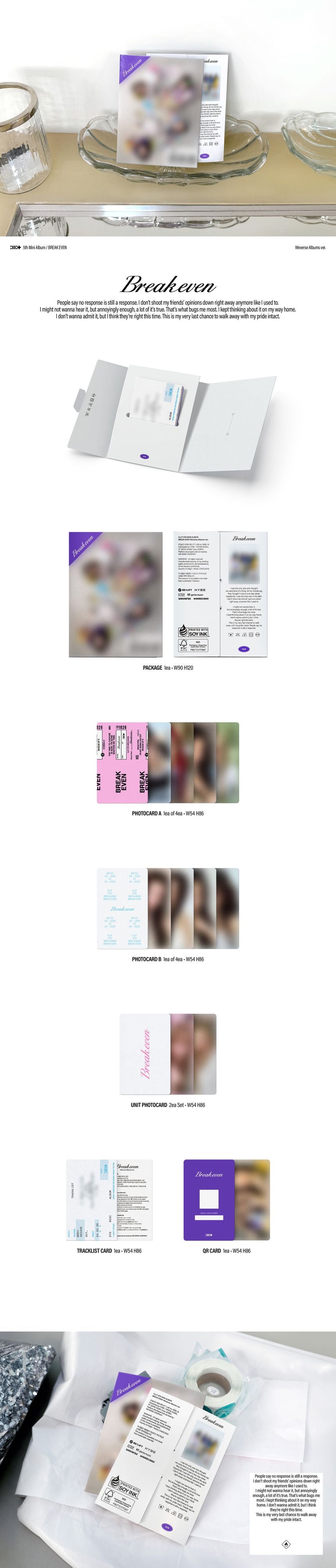ILLIT - BREAK EVEN (WEVERSE ALBUMS VER.)