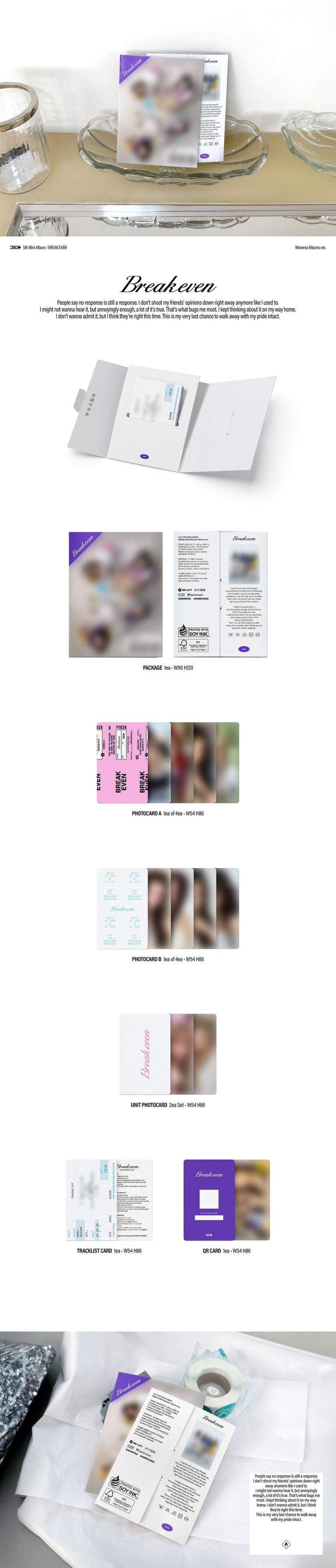 ILLIT - BREAK EVEN (WEVERSE ALBUMS VER.)