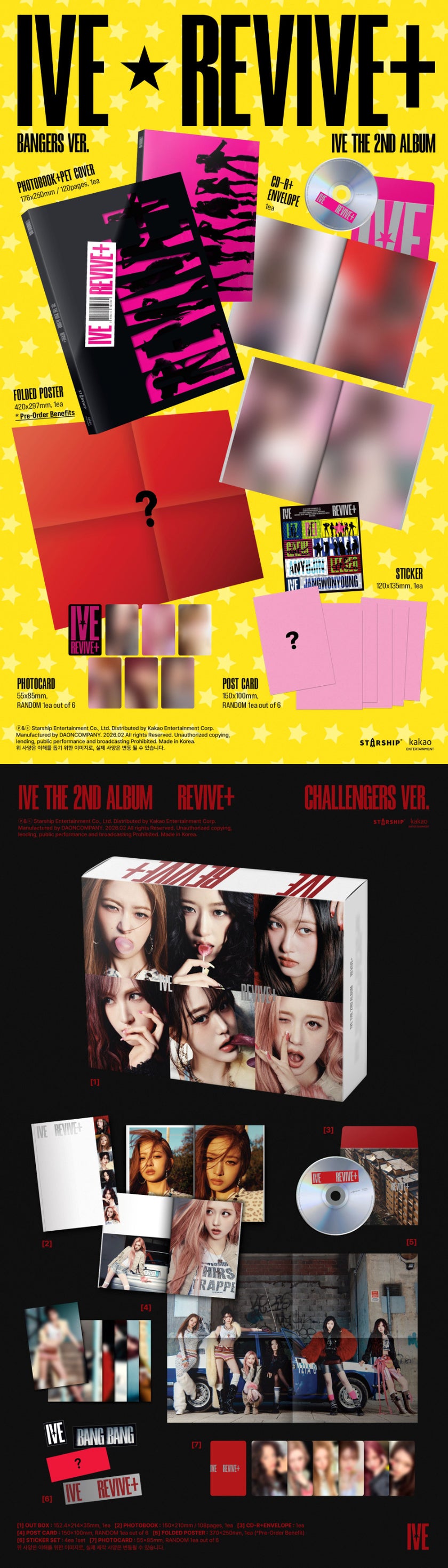 IVE - REVIVE+ - 2nd Album (BANGERS Ver. / CHALLENGERS Ver.)