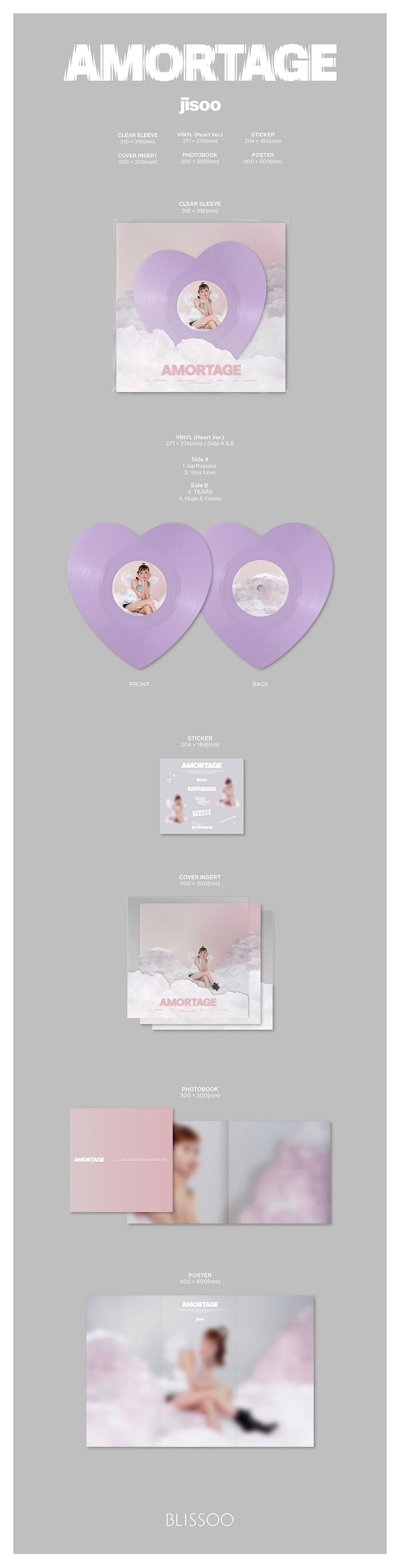 JISOO (BLACKPINK) - AMORTAGE (Vinyl)